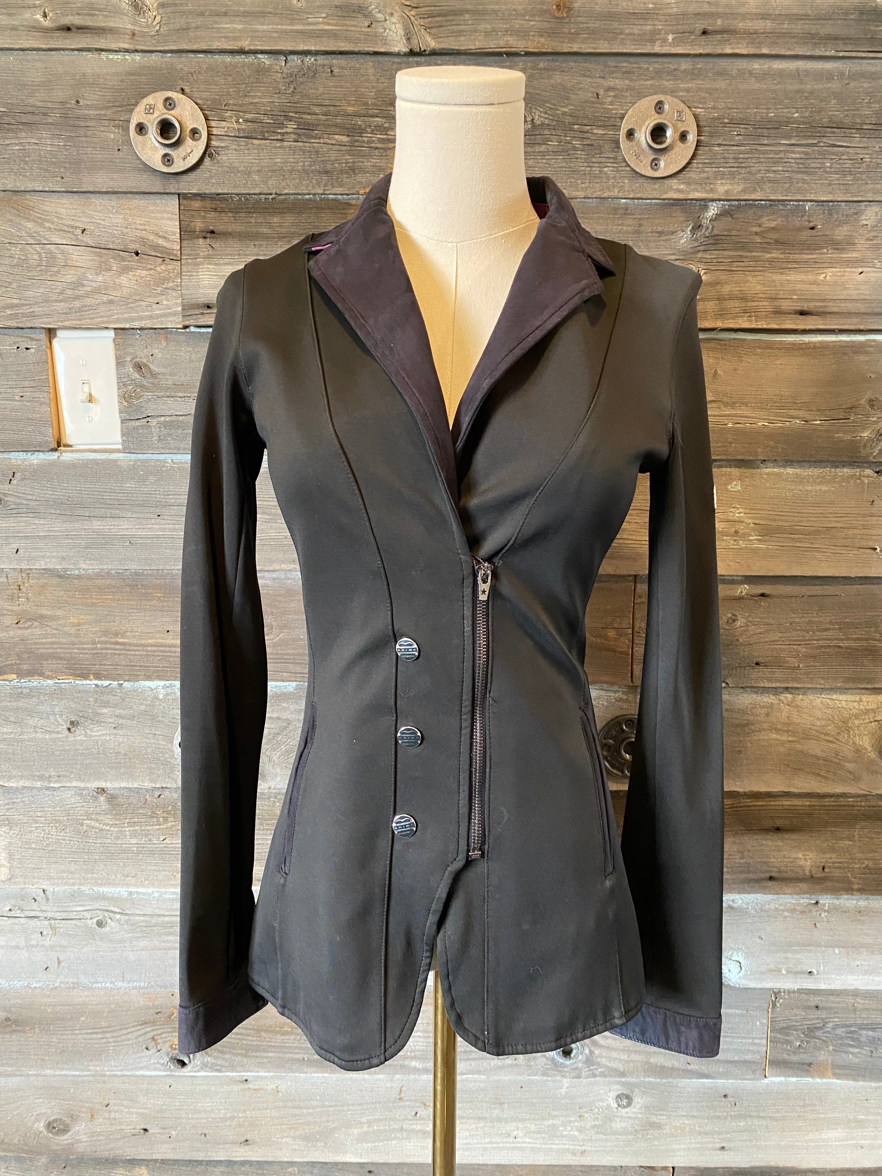 Animo Ladies Show Coat- Black - 40 IT (XS/S)