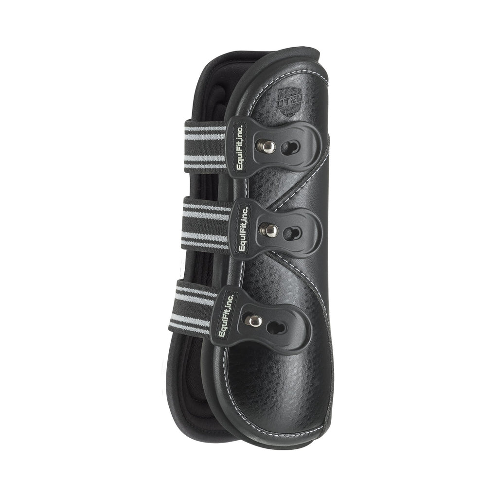 Equifit Black D-Teq open front jumping boots 